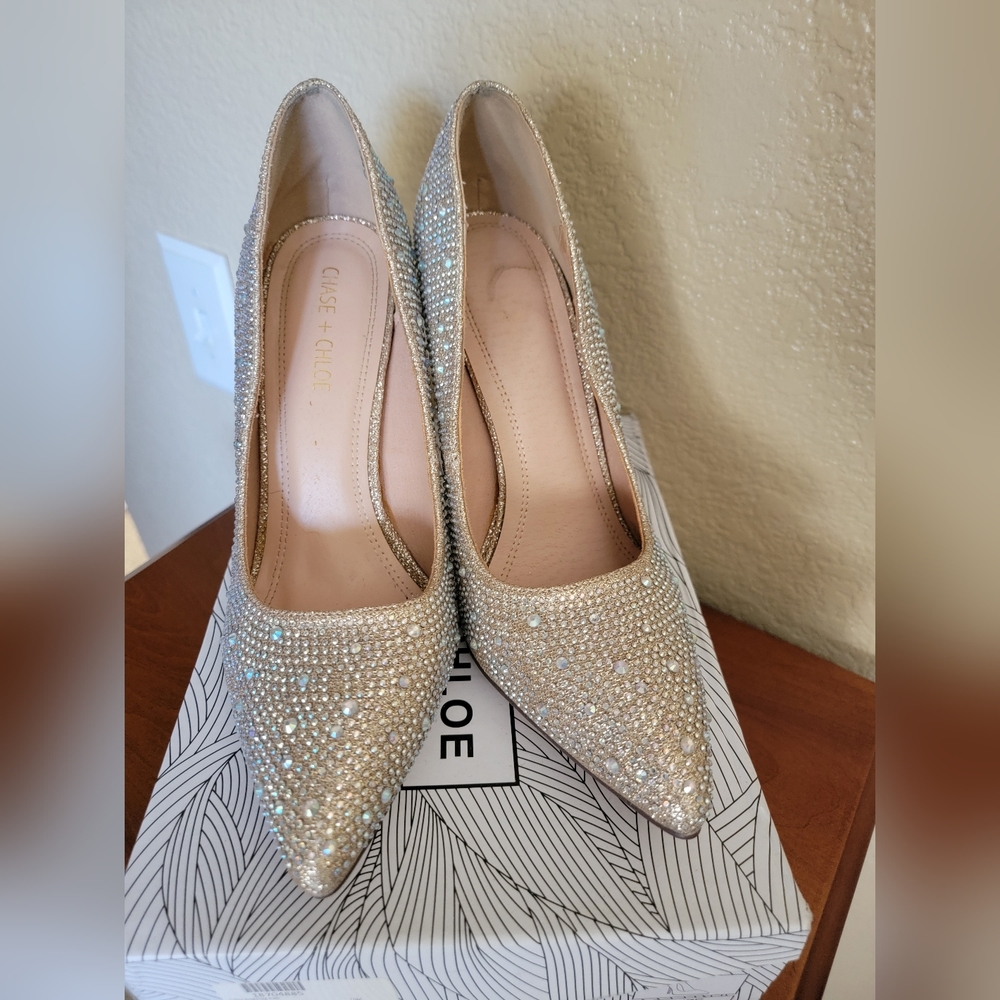 Chase + Chloe Ringeston Shoes Cecily, Color Nude, size 10